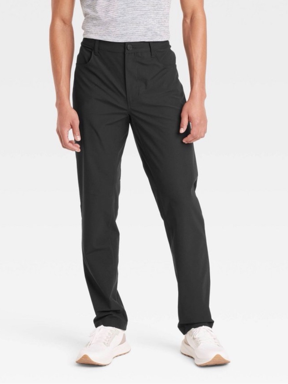 All in Motion Men's Black 360 Lifestyle 5-Pocket Golf Pants 34x32